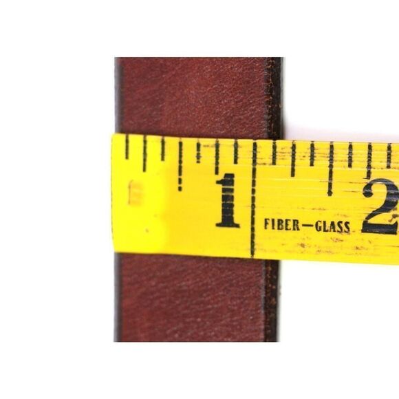 Eddie Bauer BROWN GENUINE LEATHER 1 1/8"Wd CASUAL DRESS MEN'S BELT Sz 42 (65T - Picture 10 of 16